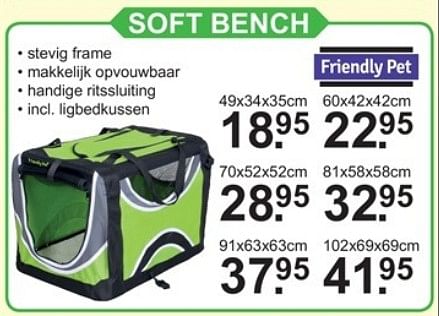 Friendly best sale pet bench