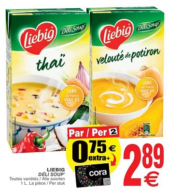 Promoties Liebig déli soup - Liebig - Geldig van 13/02/2018 tot 19/02/2018 bij Cora