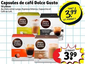 Promotions Capsules de café dolce gusto nescafé - Nescafe - Valide de 13/02/2018 à 25/02/2018 chez Kruidvat