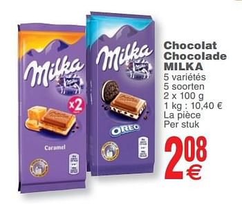 Promoties Chocolat chocolade milka - Milka - Geldig van 13/02/2018 tot 19/02/2018 bij Cora