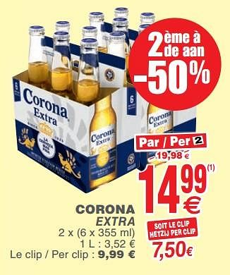 Promoties Corona extra - Corona - Geldig van 13/02/2018 tot 19/02/2018 bij Cora