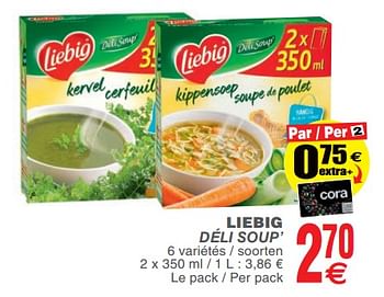 Promoties Liebig déli soup - Liebig - Geldig van 13/02/2018 tot 19/02/2018 bij Cora