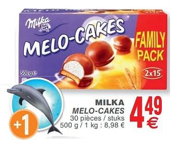 Promoties Milka melo-cakes - Milka - Geldig van 13/02/2018 tot 19/02/2018 bij Cora