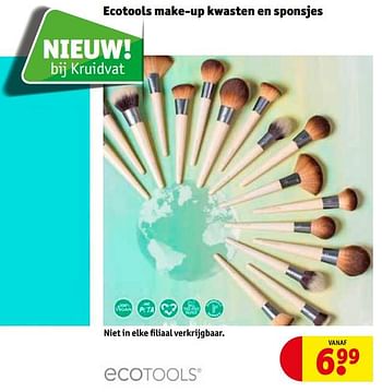 Promoties Ecotools make-up kwasten en sponsjes - Ecotools - Geldig van 13/02/2018 tot 25/02/2018 bij Kruidvat