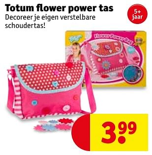 Promoties Totum flower power tas - Totum - Geldig van 13/02/2018 tot 25/02/2018 bij Kruidvat
