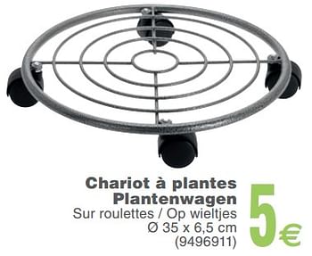 Promoties Chariot à plantes plantenwagen - Huismerk - Cora - Geldig van 13/02/2018 tot 26/02/2018 bij Cora