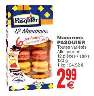 Promotions Macarons pasquier - Brioche pasquier - Valide de 13/02/2018 à 19/02/2018 chez Cora