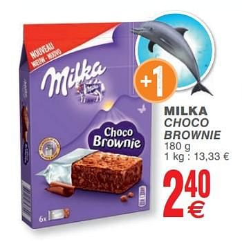 Promoties Milka choco brownie - Milka - Geldig van 13/02/2018 tot 19/02/2018 bij Cora