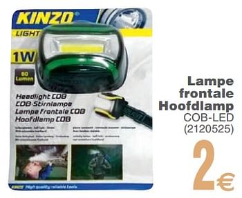 Promotions Lampe frontale hoofdlamp - Kinzo - Valide de 13/02/2018 à 26/02/2018 chez Cora