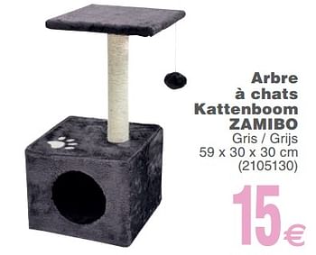 Promotions Arbre à chats kattenboom zamibo - Produit maison - Cora - Valide de 13/02/2018 à 26/02/2018 chez Cora