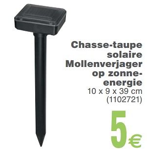 Promoties Chasse-taupe solaire mollenverjager op zonneenergie - Huismerk - Cora - Geldig van 13/02/2018 tot 26/02/2018 bij Cora