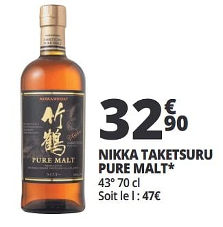 Promotions Nikka taketsuru pure malt - Nikka - Valide de 07/02/2018 à 17/02/2018 chez Auchan Ronq
