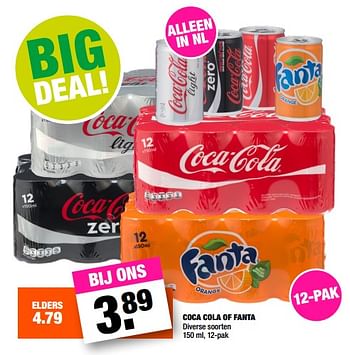 Promoties Coca cola of fanta - Huismerk - Big Bazar - Geldig van 12/02/2018 tot 25/02/2018 bij Big Bazar