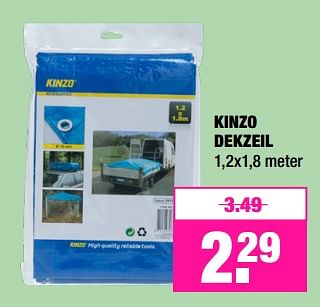 Promoties Kinzo dekzeil - Kinzo - Geldig van 12/02/2018 tot 25/02/2018 bij Big Bazar