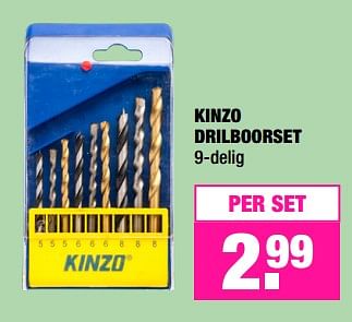 Promoties Kinzo drilboorset - Kinzo - Geldig van 12/02/2018 tot 25/02/2018 bij Big Bazar