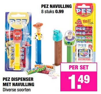 Promoties Pez dispenser met navulling - Pez - Geldig van 12/02/2018 tot 25/02/2018 bij Big Bazar