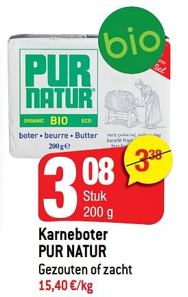 Promoties Karneboter pur natur - Pur Natur - Geldig van 14/02/2018 tot 20/02/2018 bij Smatch