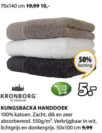 Promoties Kronborg kungsbacka handdoek - Kronborg - Geldig van 12/02/2018 tot 25/02/2018 bij Jysk