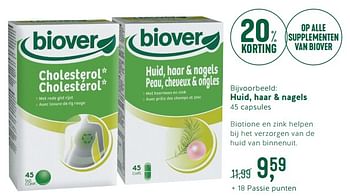 Promoties Huid, haar + nagels - Biover - Geldig van 12/02/2018 tot 04/03/2018 bij Holland & Barret