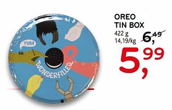 Promoties Oreo tin box - Oreo - Geldig van 07/02/2018 tot 20/02/2018 bij C&B