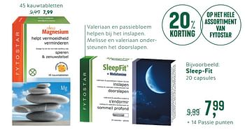 Promoties Sleep-fit - Fytostar - Geldig van 12/02/2018 tot 04/03/2018 bij Holland & Barret