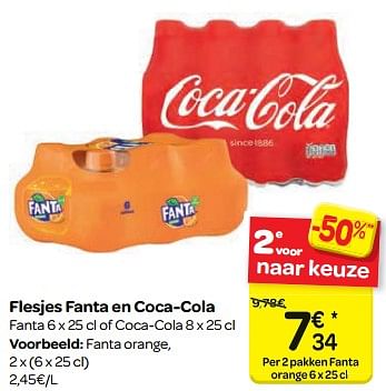 Promotions Fanta orange - Fanta - Valide de 14/02/2018 à 26/02/2018 chez Carrefour