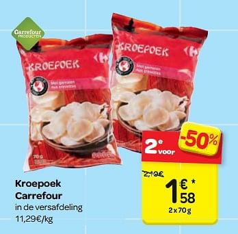 Promoties Kroepoek carrefour - Huismerk - Carrefour  - Geldig van 14/02/2018 tot 26/02/2018 bij Carrefour