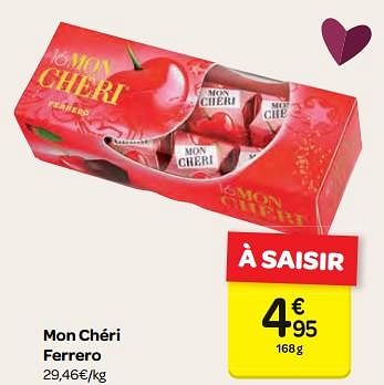 Promoties Mon chéri ferrero - Ferrero - Geldig van 14/02/2018 tot 26/02/2018 bij Carrefour