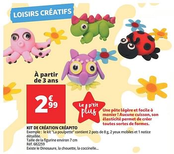 Promotions Kit de création créapito - Produit Maison - Auchan Ronq - Valide de 14/02/2018 à 20/02/2018 chez Auchan Ronq
