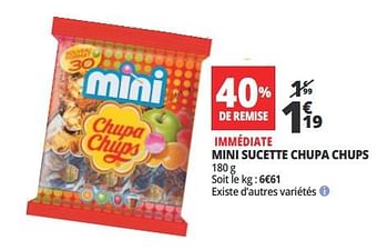 Promoties Mini sucette chupa chups - Chupa Chups - Geldig van 14/02/2018 tot 20/02/2018 bij Auchan