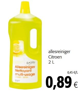 Promotions Allesreiniger citroen - Everyday - Valide de 14/02/2018 à 27/02/2018 chez Colruyt