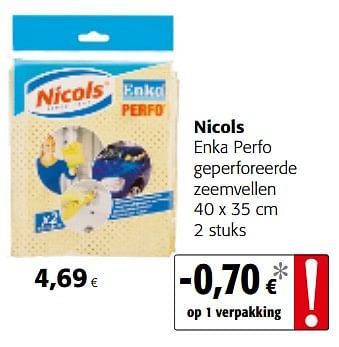 Promoties Nicols enka perfo geperforeerde zeemvellen - Nicols - Geldig van 14/02/2018 tot 27/02/2018 bij Colruyt