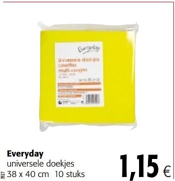 Promoties Everyday universele doekjes - Everyday - Geldig van 14/02/2018 tot 27/02/2018 bij Colruyt