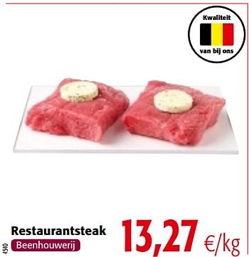 Promoties Restaurantsteak - Huismerk - Colruyt - Geldig van 14/02/2018 tot 27/02/2018 bij Colruyt
