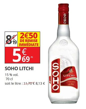 Promoties Soho litch - Soho - Geldig van 14/02/2018 tot 25/02/2018 bij Auchan