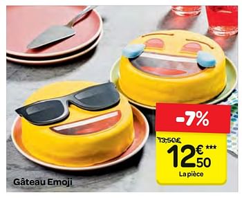 Promoties Gâteau emoji - Huismerk - Carrefour  - Geldig van 14/02/2018 tot 19/02/2018 bij Carrefour