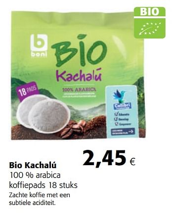 Promoties Boni selection bio kachalú - Boni - Geldig van 14/02/2018 tot 27/02/2018 bij Colruyt
