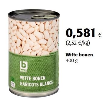 Promoties Boni selection witte bonen - Boni - Geldig van 14/02/2018 tot 27/02/2018 bij Colruyt