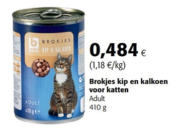 Promotions Boni selection brokjes kip en kalkoen voor katten - Boni - Valide de 14/02/2018 à 27/02/2018 chez Colruyt