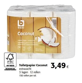 Promotions Boni selection toiletpapier coconut - Boni - Valide de 14/02/2018 à 27/02/2018 chez Colruyt
