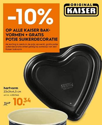 Promoties Hartvorm - Kaiser - Geldig van 01/02/2018 tot 27/02/2018 bij Blokker