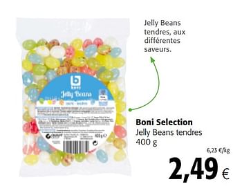 Promoties Boni selection jelly beans tendres - Boni - Geldig van 14/02/2018 tot 27/02/2018 bij Colruyt