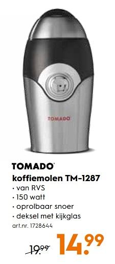 Succes karbonade Mordrin Tomado Tomado koffiemolen tm-1287 - Promotie bij Blokker