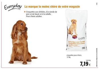 Promotions Everyday croquettes pour chiens - Everyday - Valide de 14/02/2018 à 27/02/2018 chez Colruyt