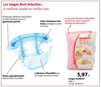 Promotions Boni selection langes newborn - Boni - Valide de 14/02/2018 à 27/02/2018 chez Colruyt