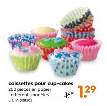 Promotions Caissettes pour cup-cakes - Produit maison - Blokker - Valide de 01/02/2018 à 27/02/2018 chez Blokker