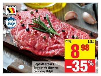 Promoties Gepelde steaks ii - Huismerk - Match - Geldig van 21/02/2018 tot 27/02/2018 bij Match
