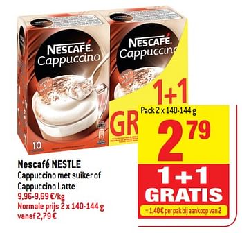 Promoties Nescafé nestle - Nescafe - Geldig van 21/02/2018 tot 27/02/2018 bij Match