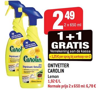 Promoties Ontvetter carolin - Carolin - Geldig van 21/02/2018 tot 27/02/2018 bij Smatch