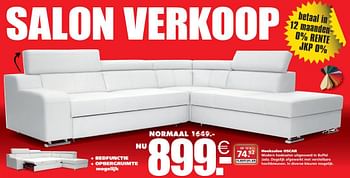 Promoties Hoeksalon oscar - Huismerk - Seats and Sofas - Geldig van 11/03/2018 tot 17/03/2018 bij Seats and Sofas